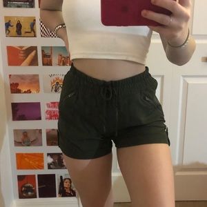 Green shorts